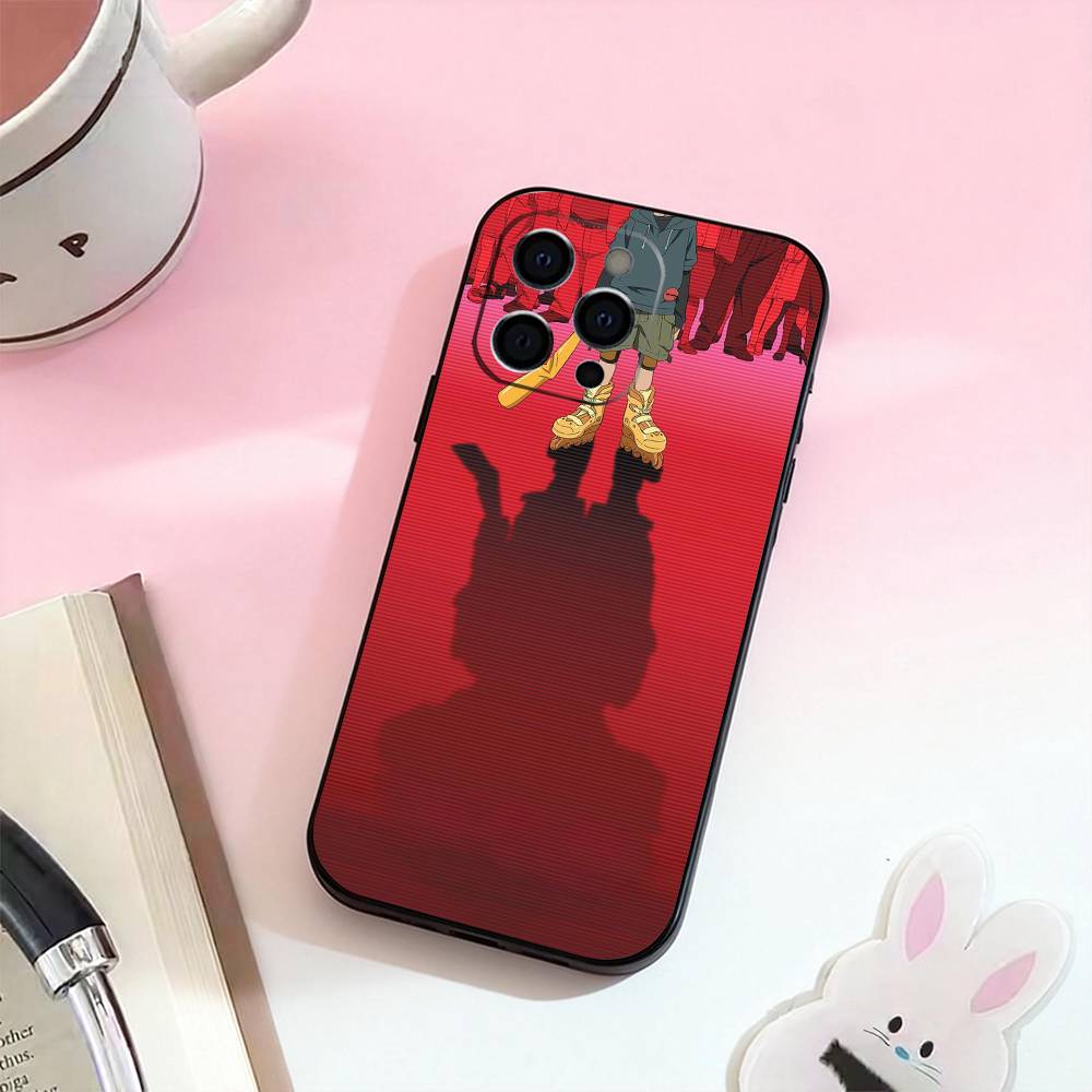 Anime Paranoia A-Agent  Phone Case For iPhone 17,16,15,14,13,12,11 Plus,Pro Max,Soft Silicone Black Cover