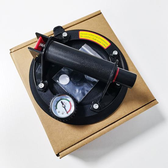 1 Set Electric Vacuum Suction Cup Professional Good Bearing Capacity Manual Heavy Duty Suction Cup Lifter with Pressure Gauge for Furnish