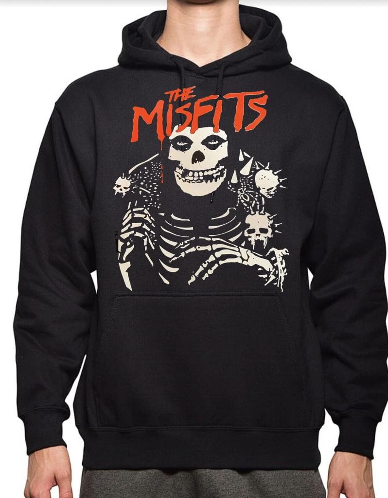 MISFITS HORROR SKELETON PUNK ROCK HOODIES MEN's SIZES (Multiple Variations)