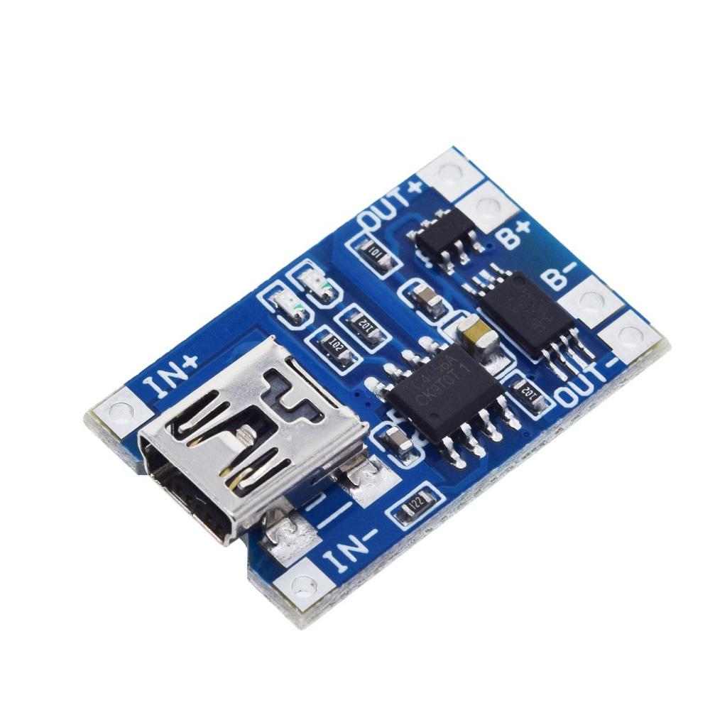 5PCS 5V 1A Micro USB 18650 Type-c Lithium Battery Charging Board Charger Module+Protection Dual Functions TP4056 TC4056A 18650