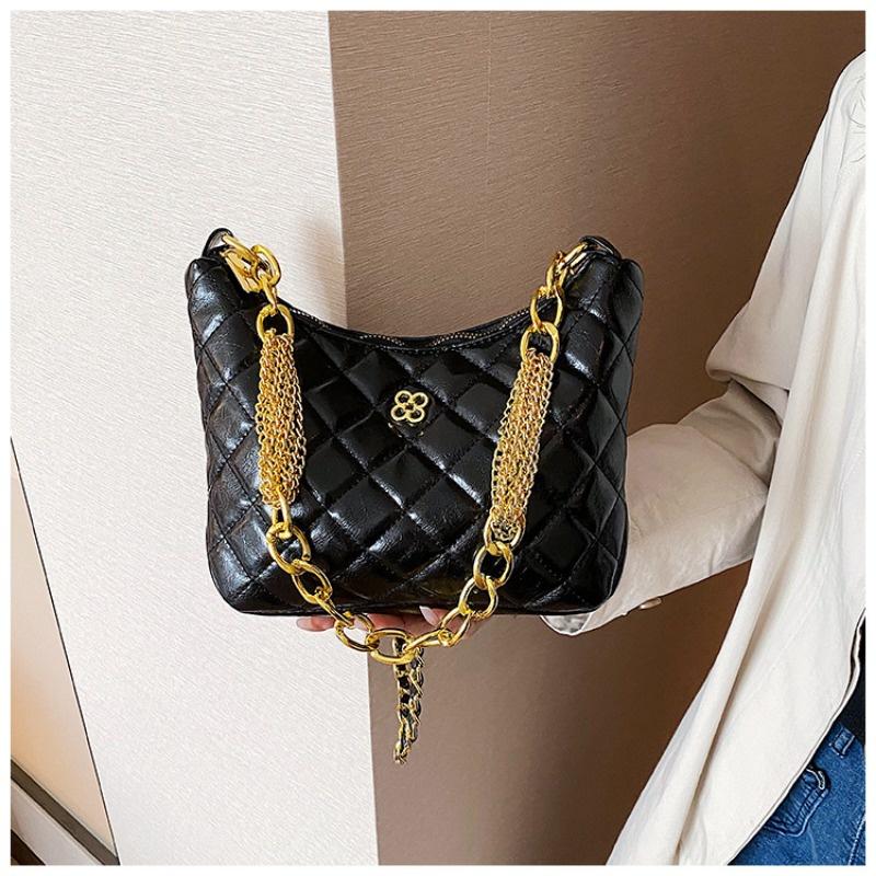 IELGY women's rhombus chain bag, commuter armpit bag can be one shoulder can be crossed