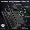 Hoesje Voor Samsung S26 Ultra S2 S24 S23 Ultra A7 A37 A17 Magnetische Roterende Ring Standaard Robuuste Valbescherming Portemonneehoes