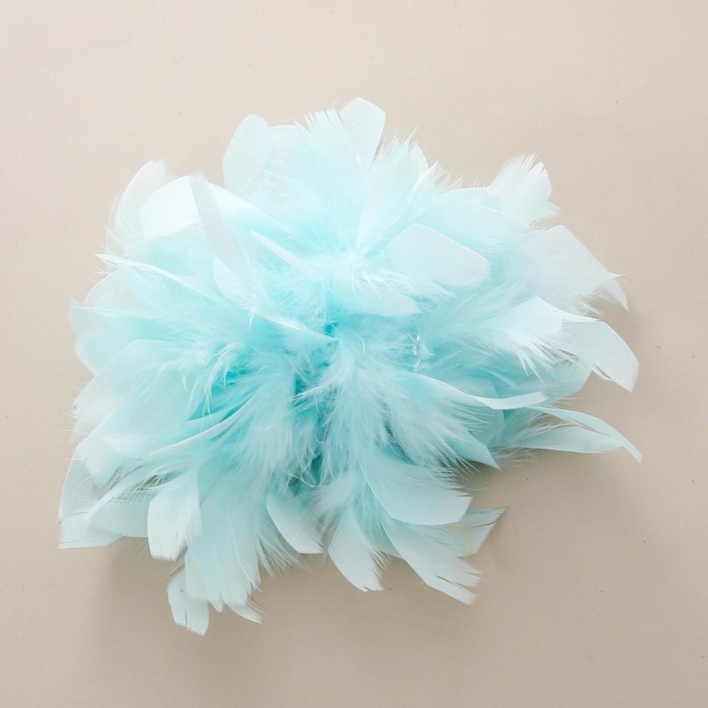 Faux Feather 16cm Flower Brooch Large Lapel Pin Vintage Fabric Corsage  Mother's Day