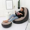 Inflatable Armchair with Footrest, Garden Beach Lounger