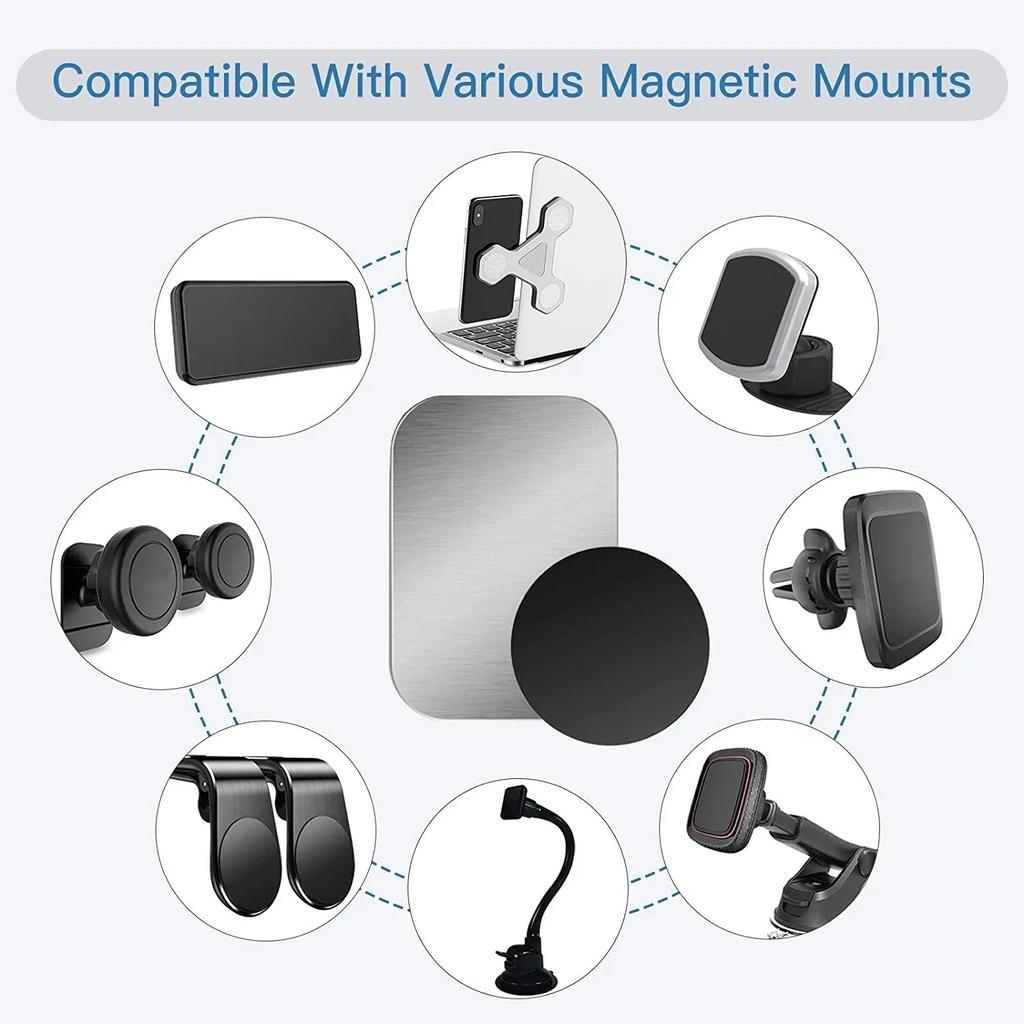 Metal Plate Sticker Disk Iron Sheet for Magnet Mobile Phone Holder for Magnetic Car Phone Stand Holders for Xiaomi iphone