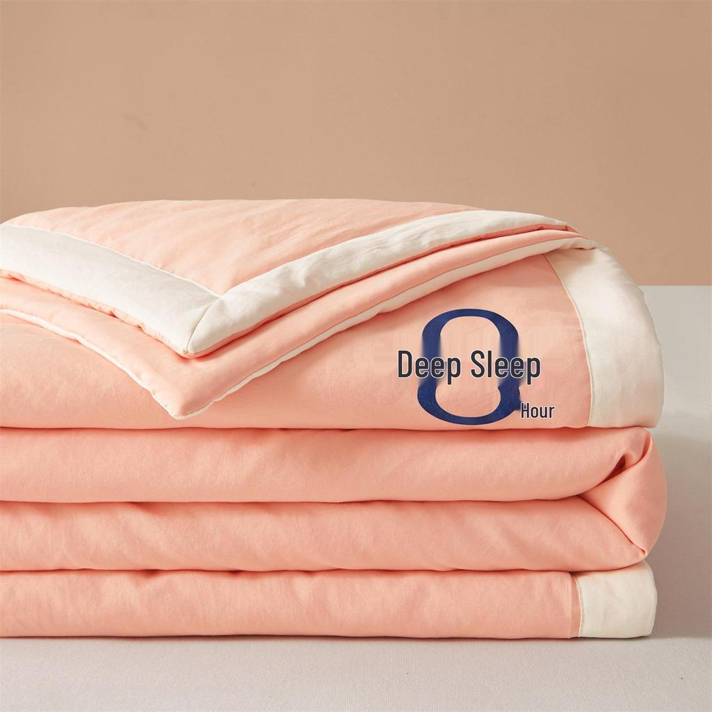 Class A Raw Cotton & Baby-Grade Soybean Fiber Summer Quilt - Ideal for Dormitory, Home Use, Air-Conditioned Rooms, Gifts