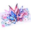 3D Geburtstagskarten Grußkarten Umschläge mit buntem Schmetterling und Blume Grußkarten für Geburtstag, Feiertag