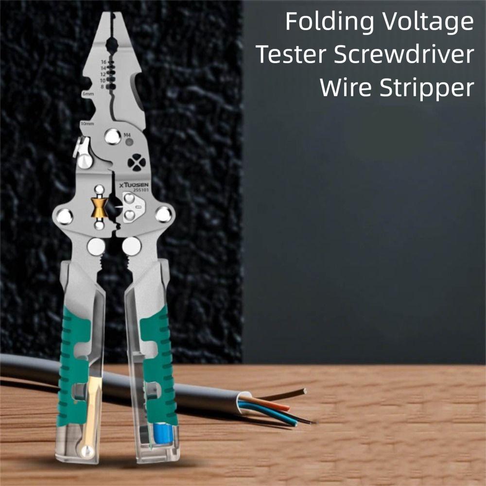 Crimping Foldable Wire Stripping Pliers Cable Cutting Wire Stripper  Winding