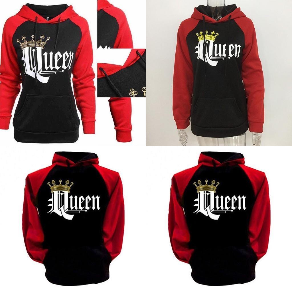 Luxurious King And Queen Crown Couples Matching Hoodies For Men And Women