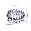 Titanium Steel Durable Colorfast Dragon Bone Design Trendy Retro High Street Ring for Men