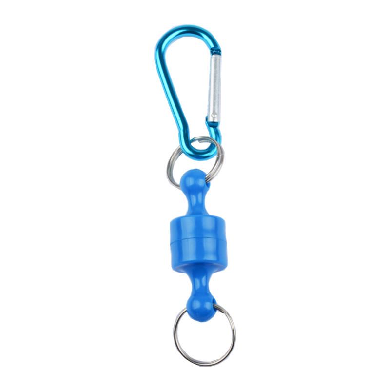 Magnetic Carabiner with Retractable Anti-lost Rope for Outdoor Fishing and Climbing