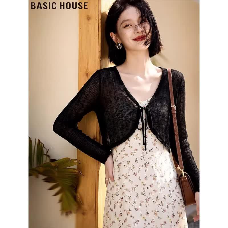 Basic House Women s Thin Knit Sun Protection Cardigan M