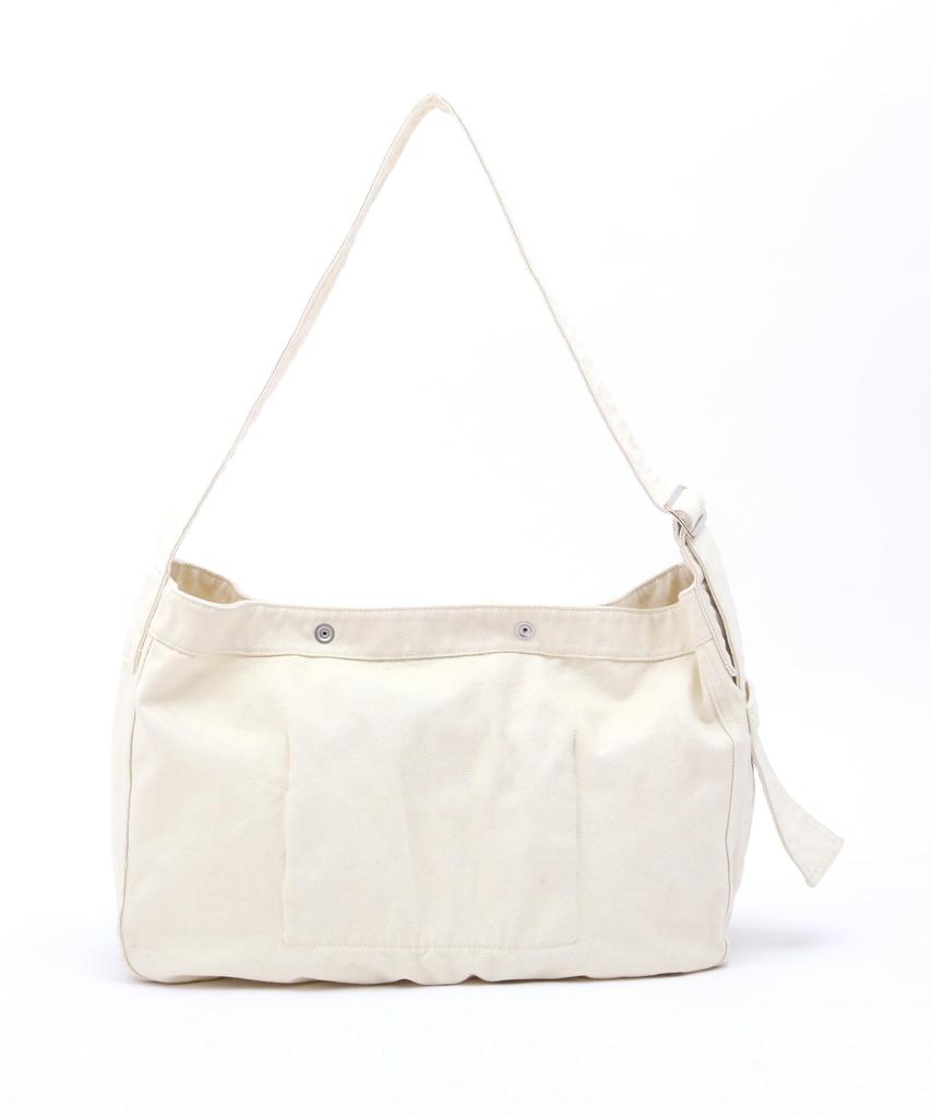 Schott NEWSPAPER BAG Shoulder Bag, Men's, F 385, Off-White, 782-4976007, Direct Store Exclusive