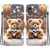Handmade PU Leather Flip Case for Samsung Galaxy XCover7 (SM-G556B/G556BU1)- Anti-Slip Shockproof Cover with Wrist Strap & Heart/Rose Cat Designs