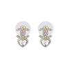 Chanel 25B Herbst Winter Herz Design Ohrringe Unisex Ohrringe Gold AB-25B-061