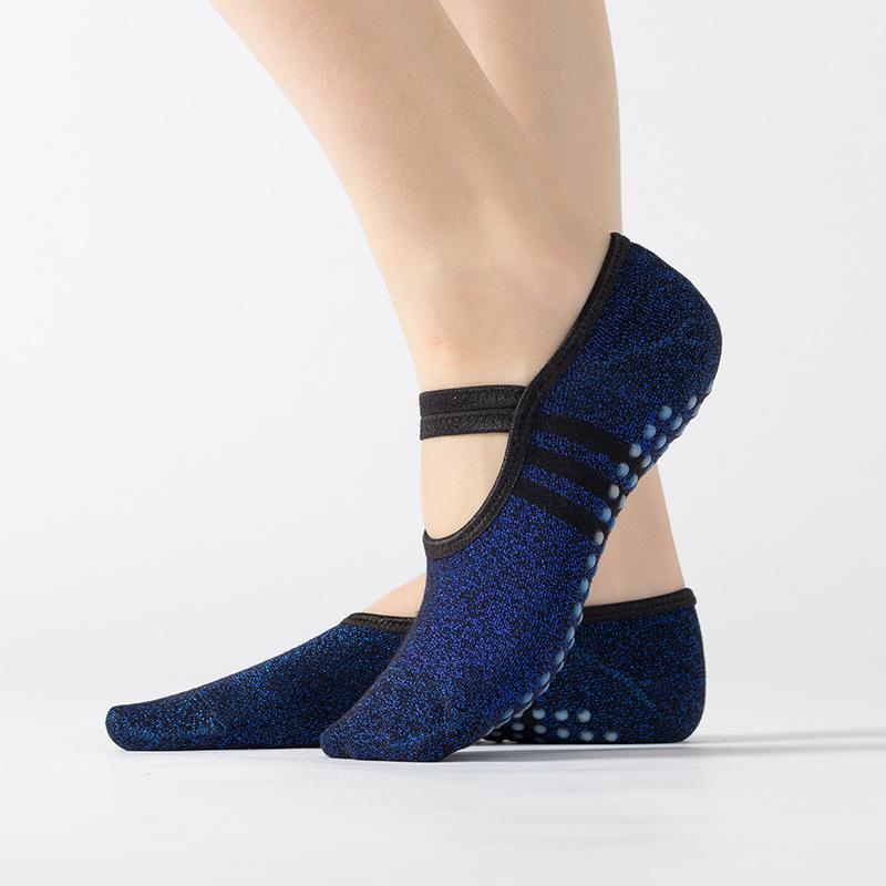 Ladies Spring and Autumn Professional Yoga Pilates Sports Fitness Dance Non Slip Indoor Special Floor Boat Socks