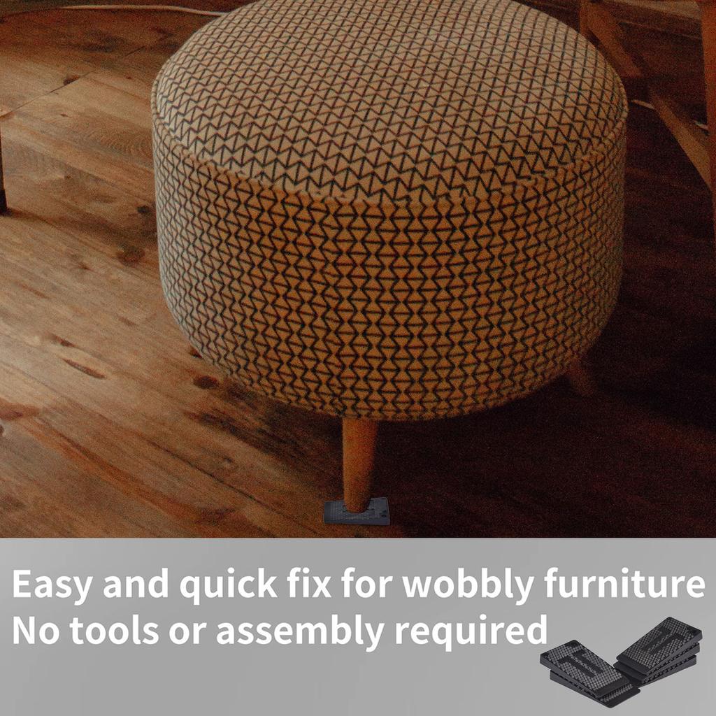 Table Shims 36 Pcs Adjustable Furniture Levelers Durable Level Wedge For Home Improvement Furniture Feet Pads For Fixing Wobbly