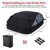 Bolsa de techo para carga de coche, impermeable, para portaequipajes de techo de automóvil, bolsa de almacenamiento, 600D Oxford, para coche, SUV, furgoneta, bolsas de techo plegables