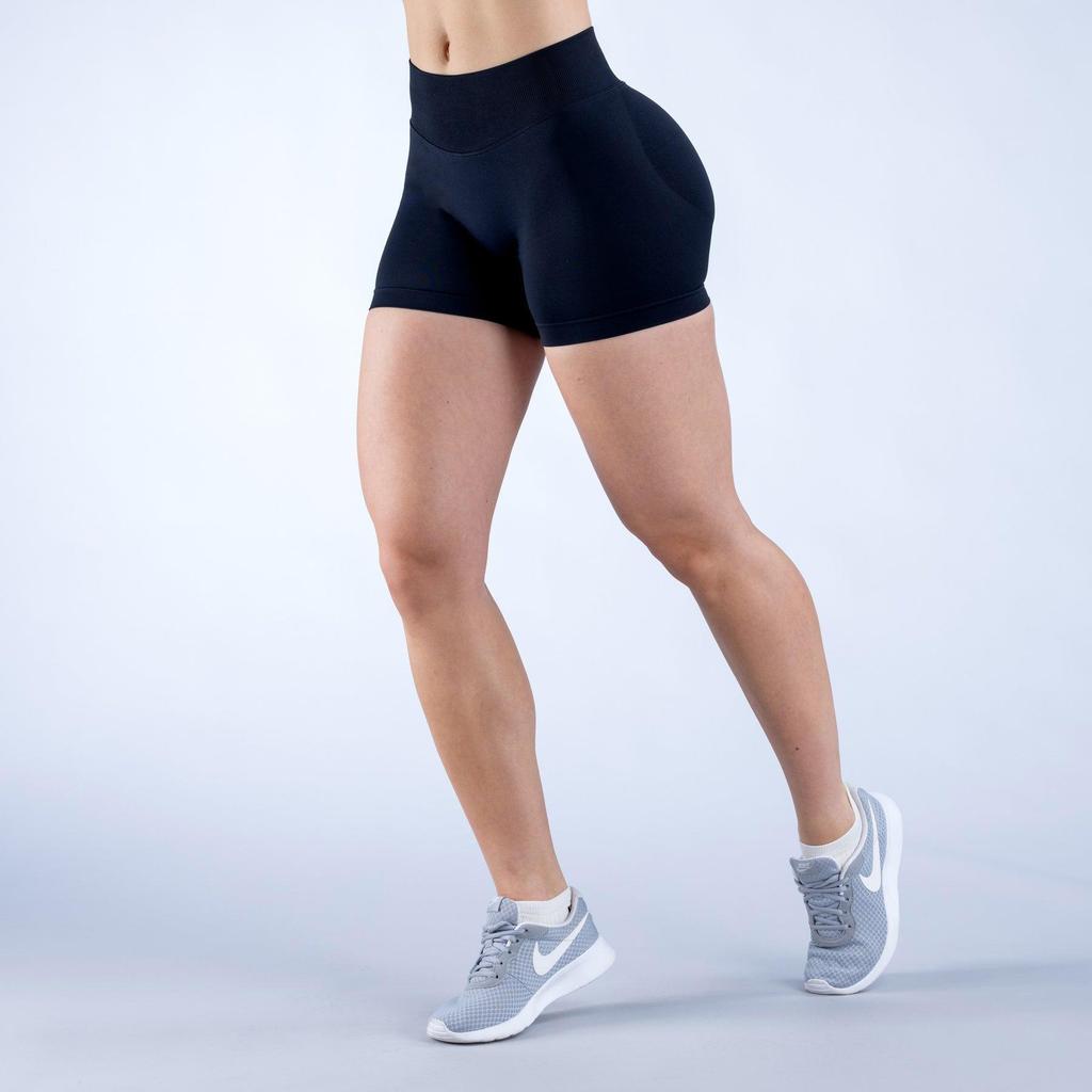 Dfyne Naadloze Dames Yogashorts - Billiftend, Hardloop-, Fitnessbroek