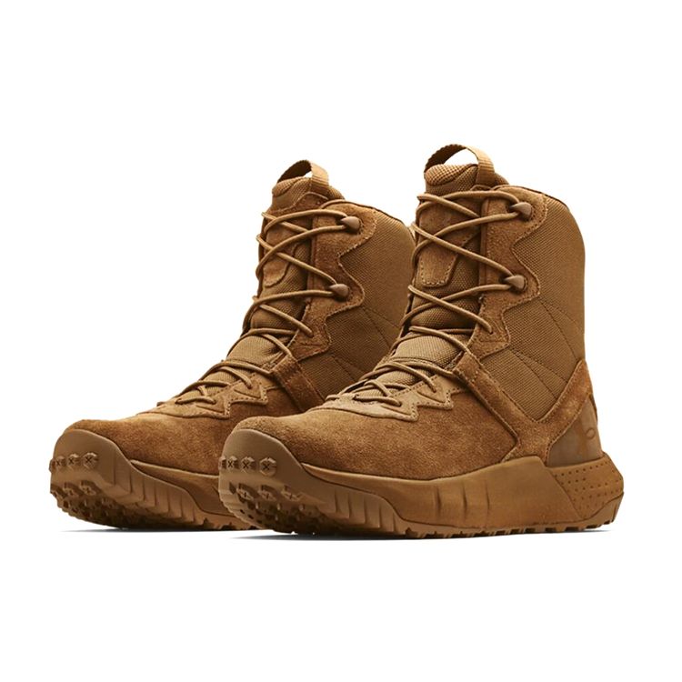 Under Armour Micro G Valsetz Leather Tactical Boots Men boots Yellow 3024009-200