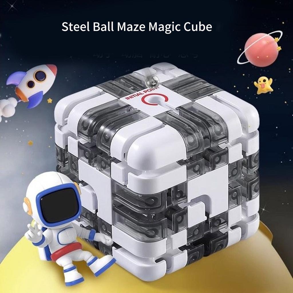 Maze Cube 3x3 Puzzle Spielzeug Für Logisches Denken Und Hand-Auge-Koordination Denkspiel Entwicklungs-Würfel Kreisel-Spielzeug