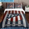 3pcs Atletico Football Club Printed Bedding Set Duvet Cover Closure Includes 1 Duvet Cover & 2 Pillowcases Bedding Sets Home Decor Gifts