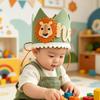 Lion 1st Birthday Crown Adorable Lightweight First Birthday Party Hat Decoration for Kids Type 2