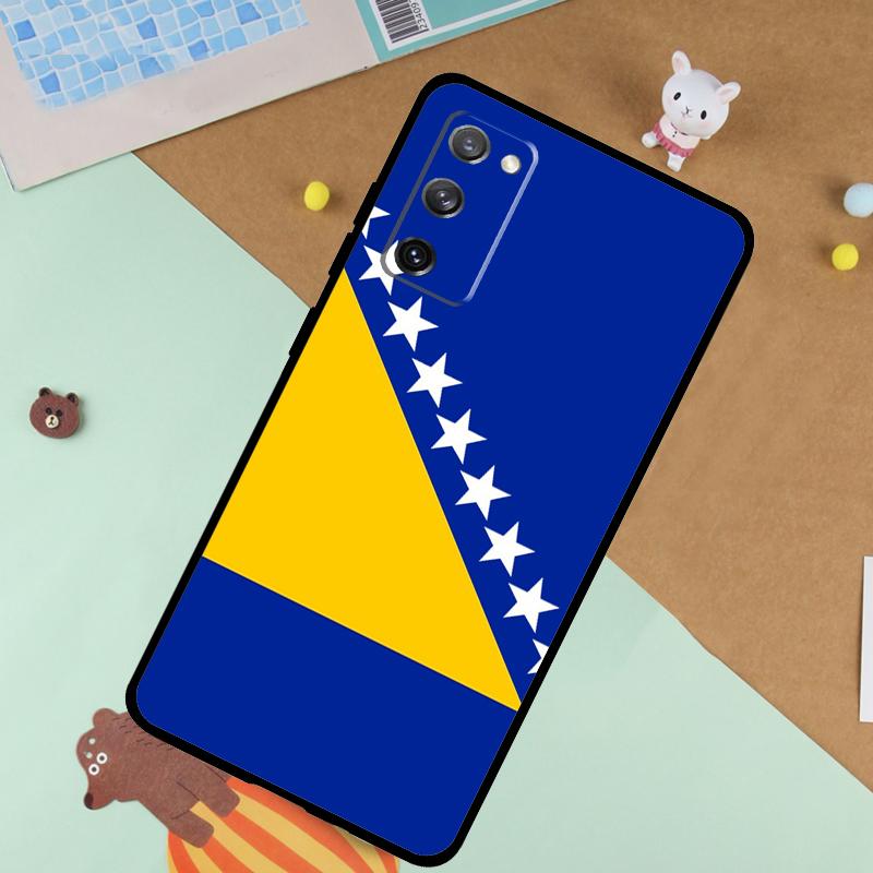 Bosnia Flag Soft Case For Samsung Galaxy S24 Ultra S9 S10 S20 S22 S23 Plus S21 FE S25 Ultra Funda Cover