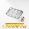304 Stainless Steel Flat Square Steaming Tray