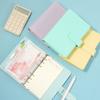 Macarone Color Saving Money Binder Pu Leather Budget Binder Loose-Leaf Notebook  Savings Handbook