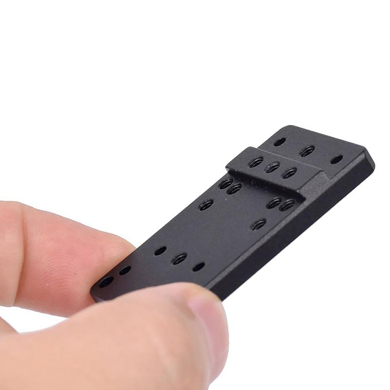 Universal Glock Scope Mount Plate Hunting Pistol Red Dot Scope Optics Base For Rmr Multi-Model Adapter Multi-Hole Base Bracket