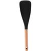 Wooden handle silicone large dense spoon silicone kitchenware non-stick pot cooking soup stirring spoon long handle salad more
