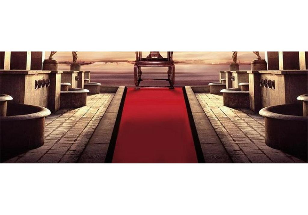 Red Velour Flocking Wedding Celebration Carpet