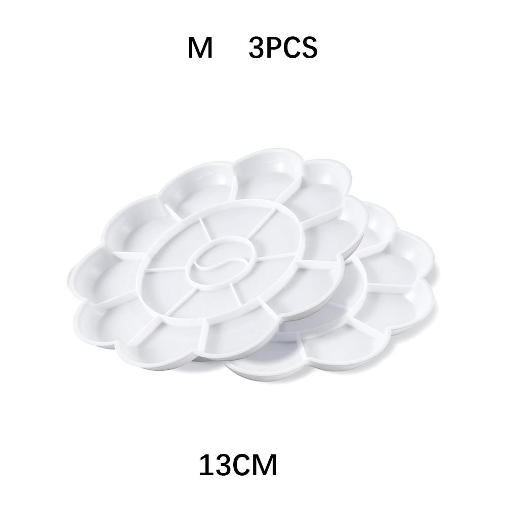 1-5pcs Painting Palette, 18 Wells Plastic Paint Tray Pallet Reusable Flower Paint Palette for Artists Acrylic Watercolor Oil