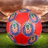 CD Guadalajara Size 5 Soccer Ball, Machine-Stitched PVC, Durable & High Bounce, All Ages Fit, fan merchandise, matches & outdoor use.