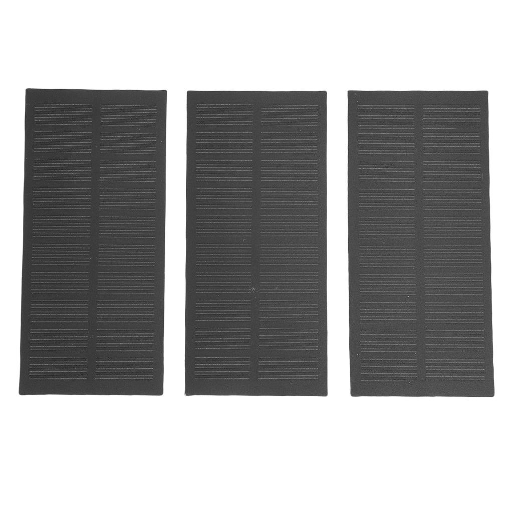 3Pcs Mini Solar Panel Charger 1.3W Monocrystalline PET for Battery Mobile Phone Tablet Camping Hiking Outdoor Portable