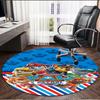 PAW Patrol Print Round Rug, Washable Floor Carpet, For Entryway Dorm Laundry Room Office Study, Home Decor Birthday Christmas Gift