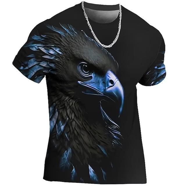 New Animal Beast Eagle Lion 3D Printed Summer Men's T-Shirt