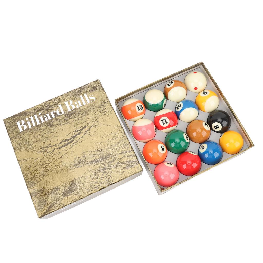Biljardkuler Poolkulesett 2,25in Reguleringsstørrelse for Amerikansk Stil Biljardbord Tilbehør 16