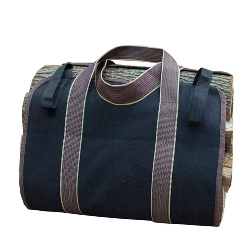 Firewoods Logs Holder Firewood Log Carrier Canvas Holder Waxed Birchwood Stand Woodpile Totes 1Pc Firewood Carrying Bag Tote Bags