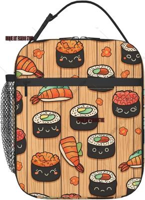 Sushi Insulated Lunch Box Reusable Portable Lunch Bag Cooler Tote Waterproof Lunch Container for Office Picnic Work Travel