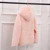Jacket women's short autumn and winter new imitation rabbit fur loose plush thickened hooded cardigan sweater