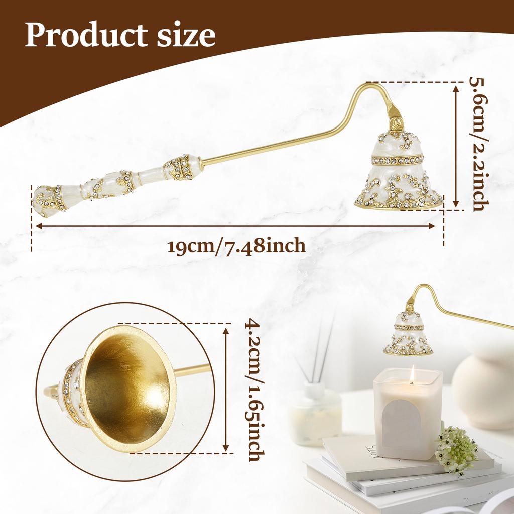 Metal Candle Snuffer 2 color Flower Shape Fire Extinguisher Wick Cover Rotatable Handle Vintage Decor Home Decorative Wicks