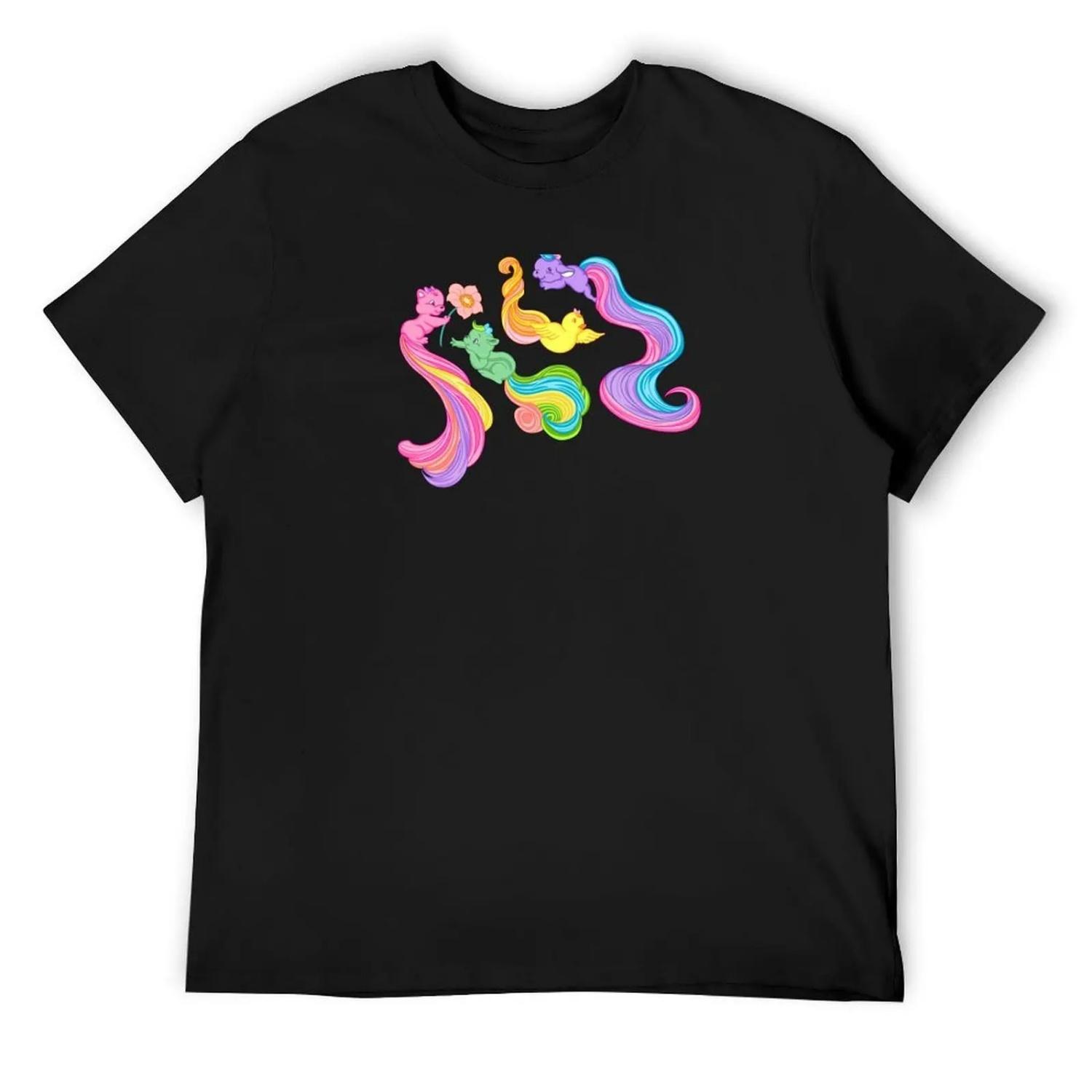 Lady Lovely Locks Pixietails T-Shirt Funny t-shirt oversized graphic tee hippie clothes mens graphic t-shirts pack S