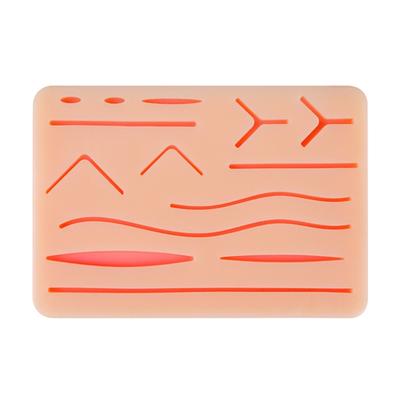 Profesionálna kožená podložka na nácvik chirurgického šitia s 14 modelmi kože na tréning šitia rán pre rozvoj chirurgických zručností