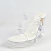 Mode Europa und die Vereinigten Staaten Neu 12CM Sexy Automodell Mode Transparent Nachtclub Kristall Quadratischer Kopf Rutschfeste Sandalen