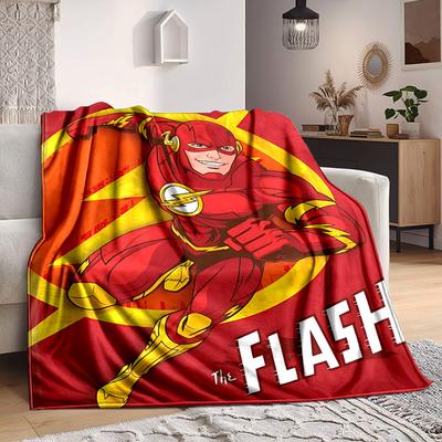 1pc Flash Superhero Blanket Polyester Fiber, All Season Comfort for Sofa, Bed, Office, Car, Camping Ideal Home Decor & Gift, Office Comfort