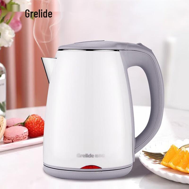 Grelide D1012A 1.2L 304 Stainless Steel Electric Kettle CN plug (adapter included)