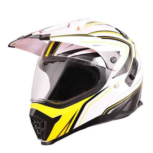 Good Safey Motorcycle Helmet with Sun Shield Atv Road Cross Motocross Helmet Double Lens Off Road Racing Moto Helmets Xs 53cm