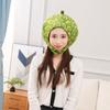 Halloween kurze bedruckte Durian Kapuzenmütze, Plüschkapuze, Foto-Requisiten, Cartoon-Kapuze